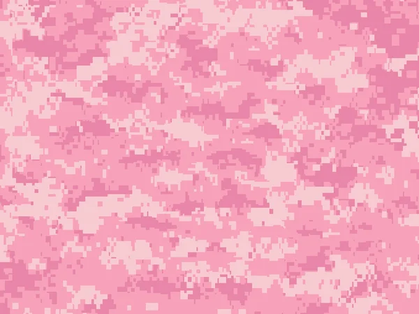 Píxeles Girly Camo — Vector de stock