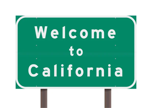 California'ya hoş geldiniz — Stok Vektör