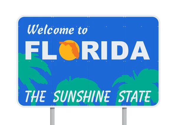 Bienvenido a Florida — Vector de stock