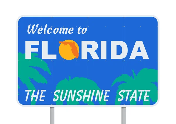 Welkom bij florida — Stockvector