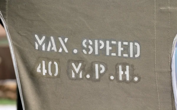 Max Speed 40 MPH — Stock Photo, Image