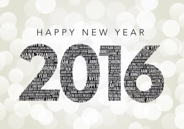 Mutlu yeni yıl 2016 kelimeler