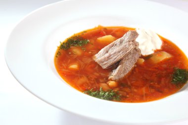 Kırmızı Ukraynalı borsch