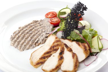 tavuk göğsü ile Yapıştır