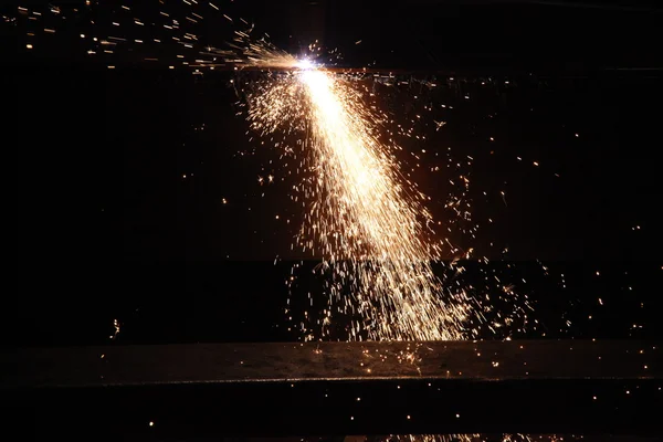 Faíscas da ferramenta metalurgia — Fotografia de Stock
