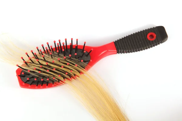 Czerwony Szczotka Włosy Kręconymi Syntetycznych Włosów — Zdjęcie stockowe