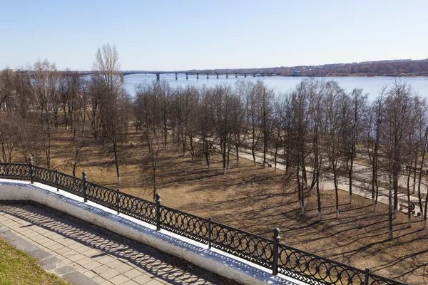 Весенний Пейзаж Волге Городе Кострома — стоковое фото