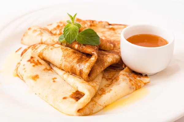 Krep plaka üzerine tereyağı ile