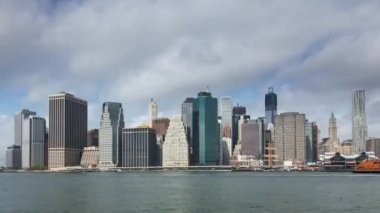 Manhattan New York - ABD görünümünü Timelapse