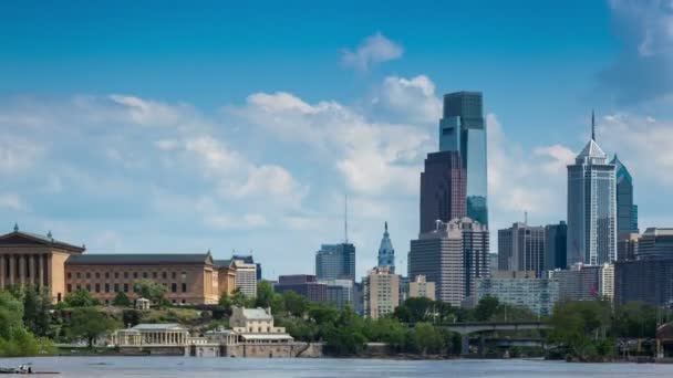 4k Timelapse philadelphia Panorama - Pennsylvania Usa — Stock video