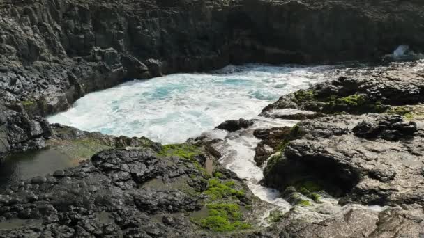 4K UHD vista de Buracona em Sal Island Cabo Verde archipel - Cabo Verde — Vídeo de Stock