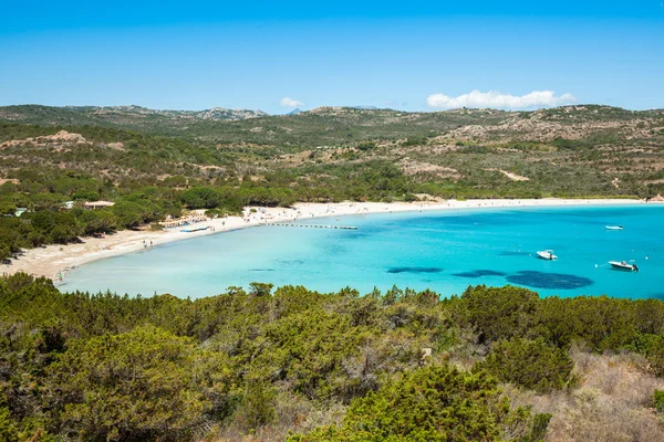 Stranden Rondinara på Korsika i Frankrike — Stockfoto