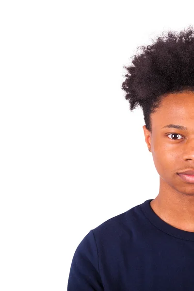 Feliz joven afroamericano aislado sobre fondo blanco  - —  Fotos de Stock