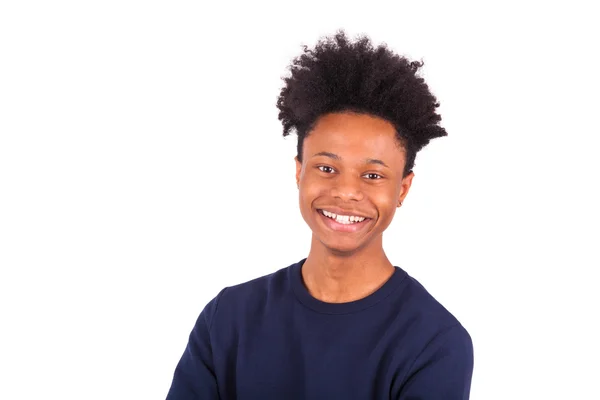 Happy young african american man isolated on white background - — Stock Photo, Image