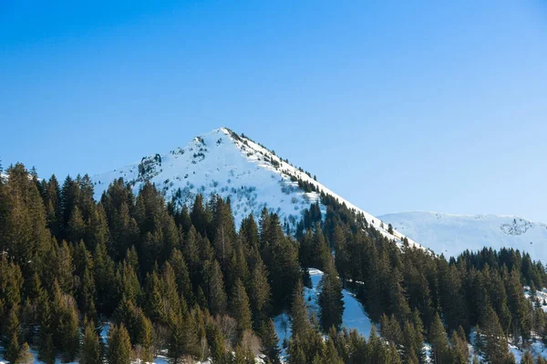 Skistation Megeve Haute Savoie Franse Alpen Van Frankrijk — Stockfoto