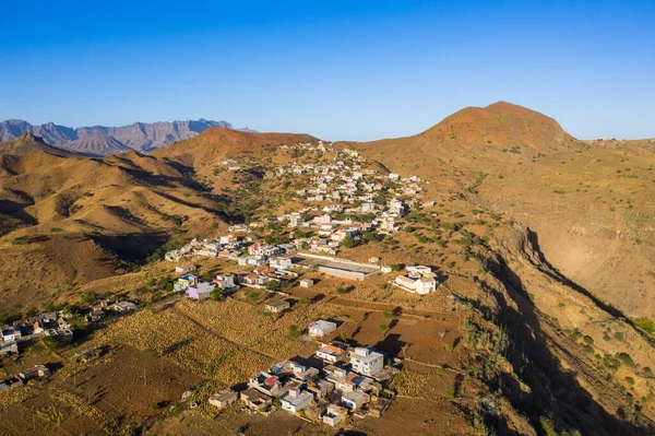 Vista Aérea Rebeirao Manuel Isla Santiago Cabo Verde Cabo Verde — Foto de Stock