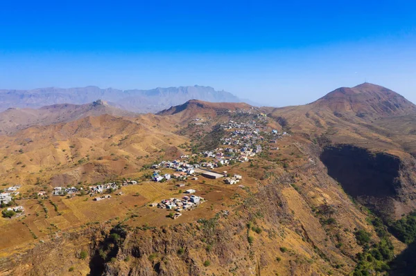 Aerial View Rebeirao Manuel Santiago Island Cape Verde Cabo Verde — Stock Photo, Image