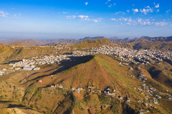 Vista Aérea Rebeirao Manuel Isla Santiago Cabo Verde Cabo Verde — Foto de Stock