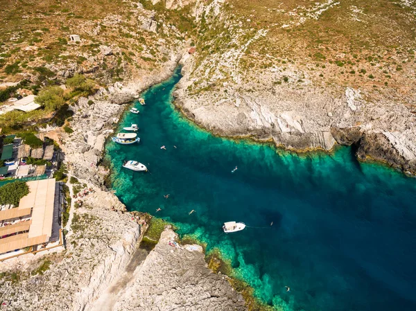 Luftutsikt Över Stranden Porto Vromi Zakynthos Zante Grekland — Stockfoto