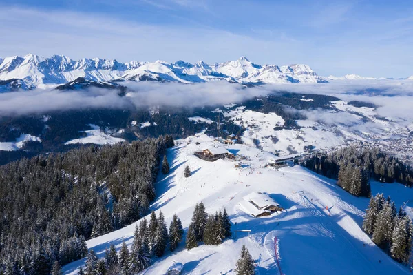 Skistation Megeve Haute Savoie Franse Alpen Van Frankrijk — Stockfoto