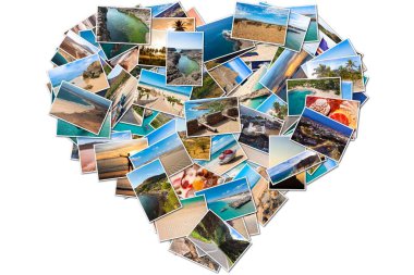 Yığınla Cape Verde manzara kolaj montajı, Santiago, Sal, Boavista, Sao vicente