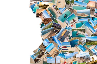 Yığınla Cape Verde manzara kolaj montajı, Santiago, Sal, Boavista, Sao vicente