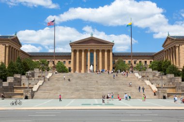Philadelphia art museum entrance - Pennsylvania - USA clipart