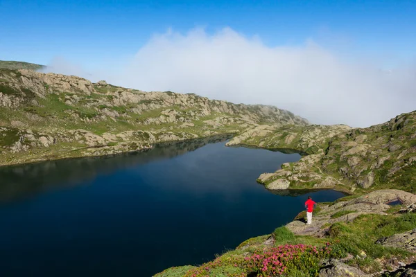 Lac Brevent - Brevent jeziora w Chamonix-Mont-Blanc - Francja — Zdjęcie stockowe