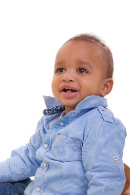 Cute african american baby boy