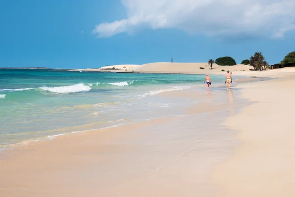 Chaves beach Praia de Chaves in Boavista Cape Verde - Cabo Verd — Stock Photo, Image