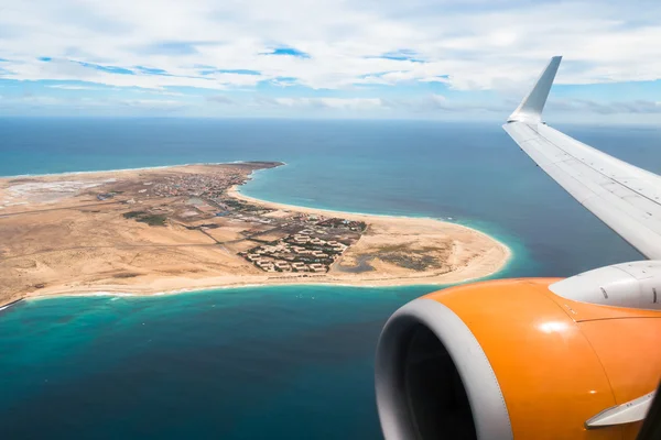 Aerial view of Santa Maria in Sal Island Cape Verde - Cabo Verde — Stock Photo, Image