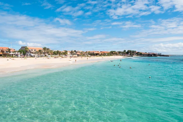 Playa de Santa Maria på Sal Kap Verde - Cabo Verde — Stockfoto
