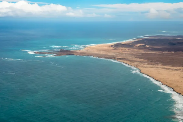 Luchtfoto van Boavista kust Cape Verde - Cabo Verde — Stockfoto