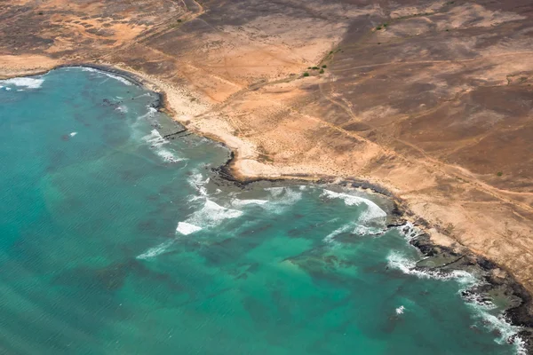 Aerial view of Santa Maria in Sal Island Cape Verde - Cabo Verde — Stock Photo, Image