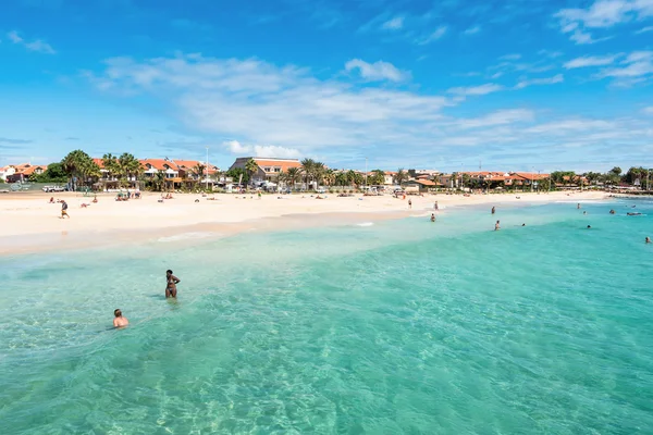 Playa de Santa Maria på Sal Kap Verde - Cabo Verde — Stockfoto