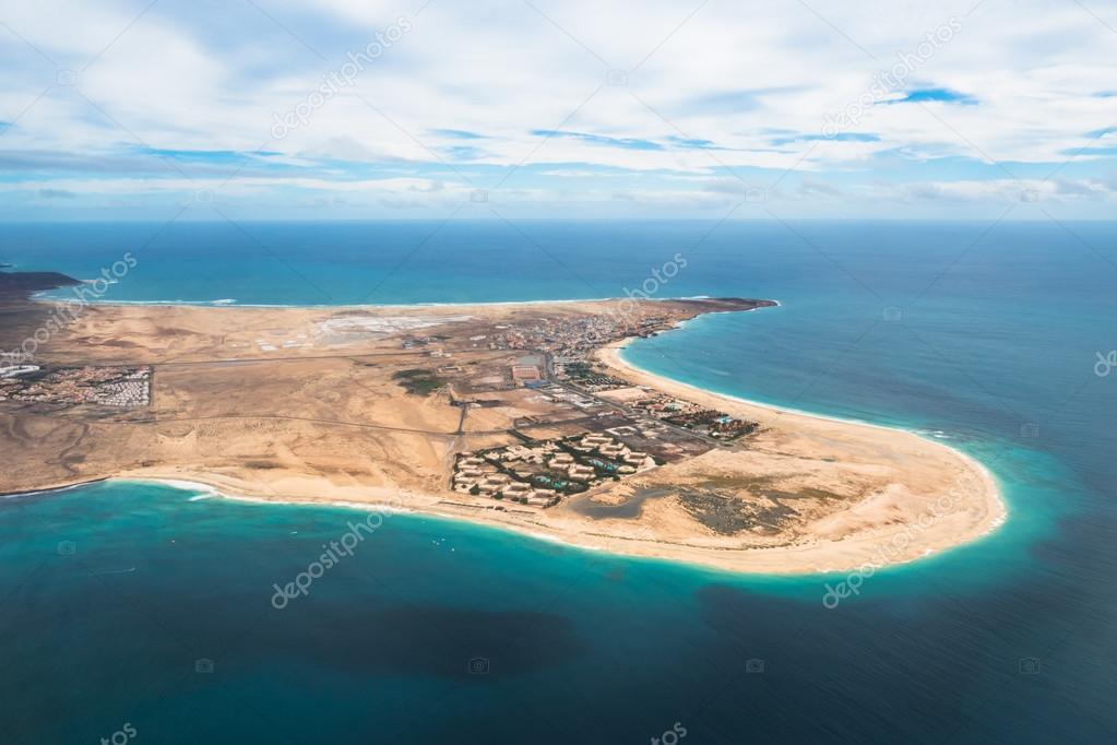 Aerial view of Santa Maria in Sal Island Cape Verde - Cabo Verde Stock  Photo by ©sam741002 62383107
