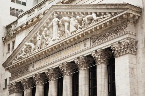 New York stock exchange gebouw in Manhattan - Usa - United sta — Stockfoto