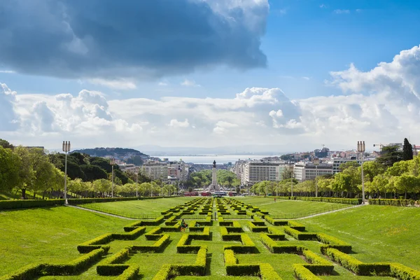 Edward vii-parken i Lissabon, Portugal — Stockfoto