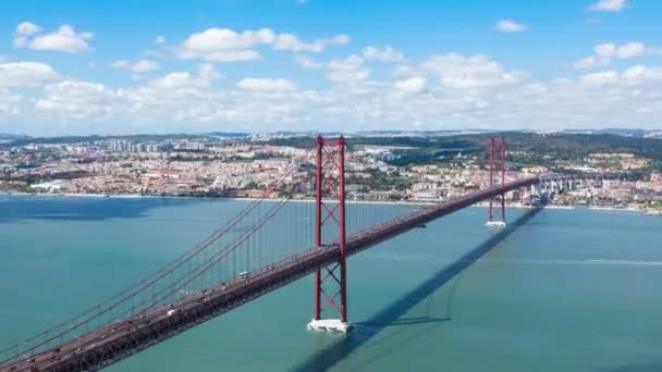 Timelapse 25 de Abril (duben) most v Lisabon - Portugalsko - Uhd