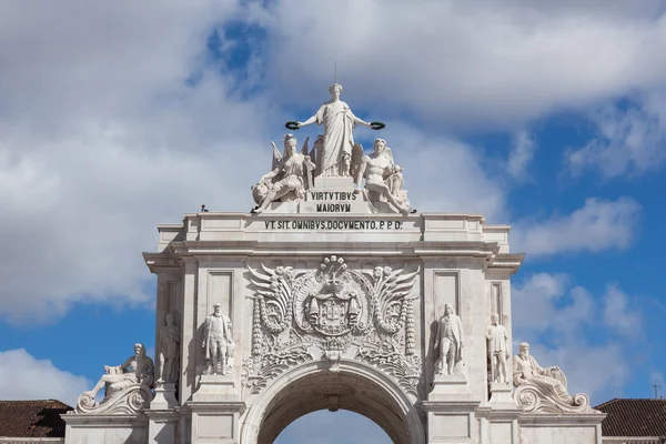 Augusta street Arch em Lisboa - Portugal — Fotografia de Stock