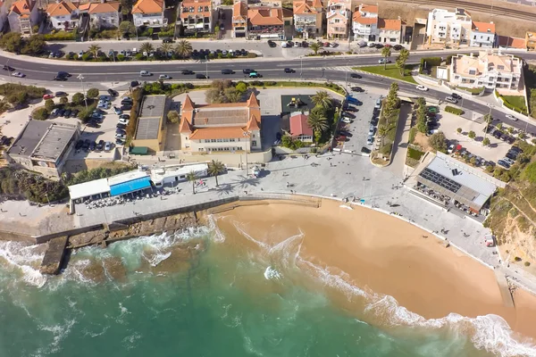 Estoril Portekiz Lizbon yakınındaki kıyı şeridi havadan görünümü — Stok fotoğraf