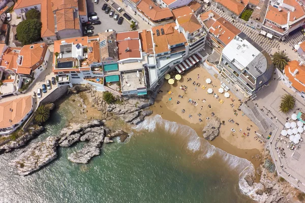 Vista aérea da costa de Cascais perto de Lisboa — Fotografia de Stock