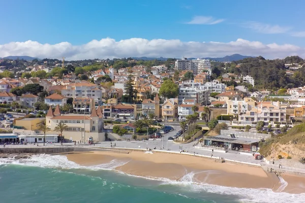 Flygfoto över Estoril kusten nära Lissabon — Stockfoto