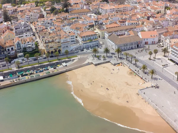 Lizbon yakınındaki Cascais şeridinin havadan görünümü — Stok fotoğraf