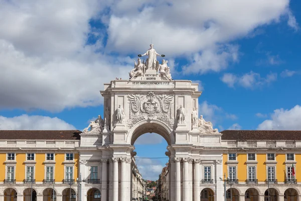 Plaza de Comercio - Praca do jalá cio en Lisboa - Portugal — Foto de Stock