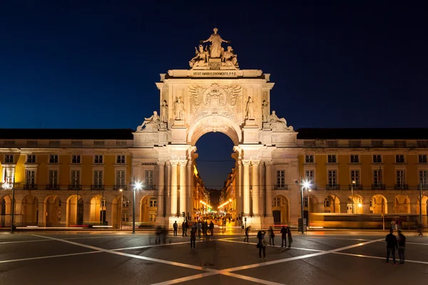 Commerce torget nattetid — Stockfoto