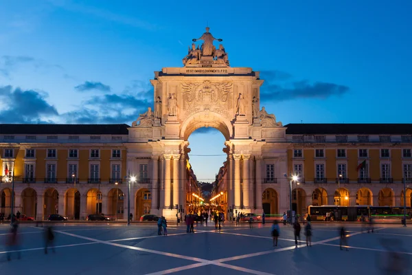 Plaza de Comercio por la noche —  Fotos de Stock