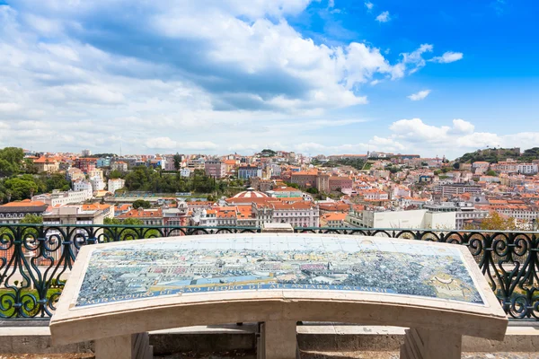 Telhado de Lisboa de São Pedro de Alcantara — Fotografia de Stock