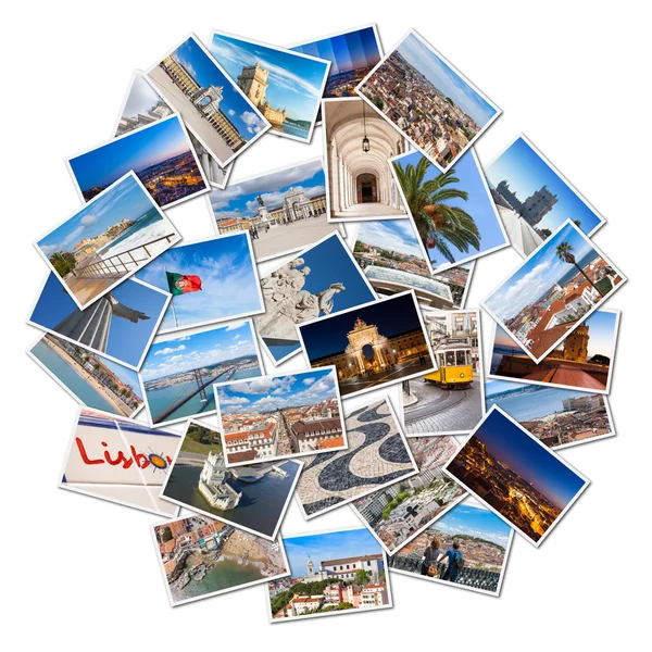 Picture Mosaic collage of  Lisbon city Stock Picture