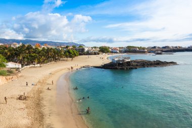 Santiago adasındaki Tarrafal Sahili, Cape Verde Cabo Verde